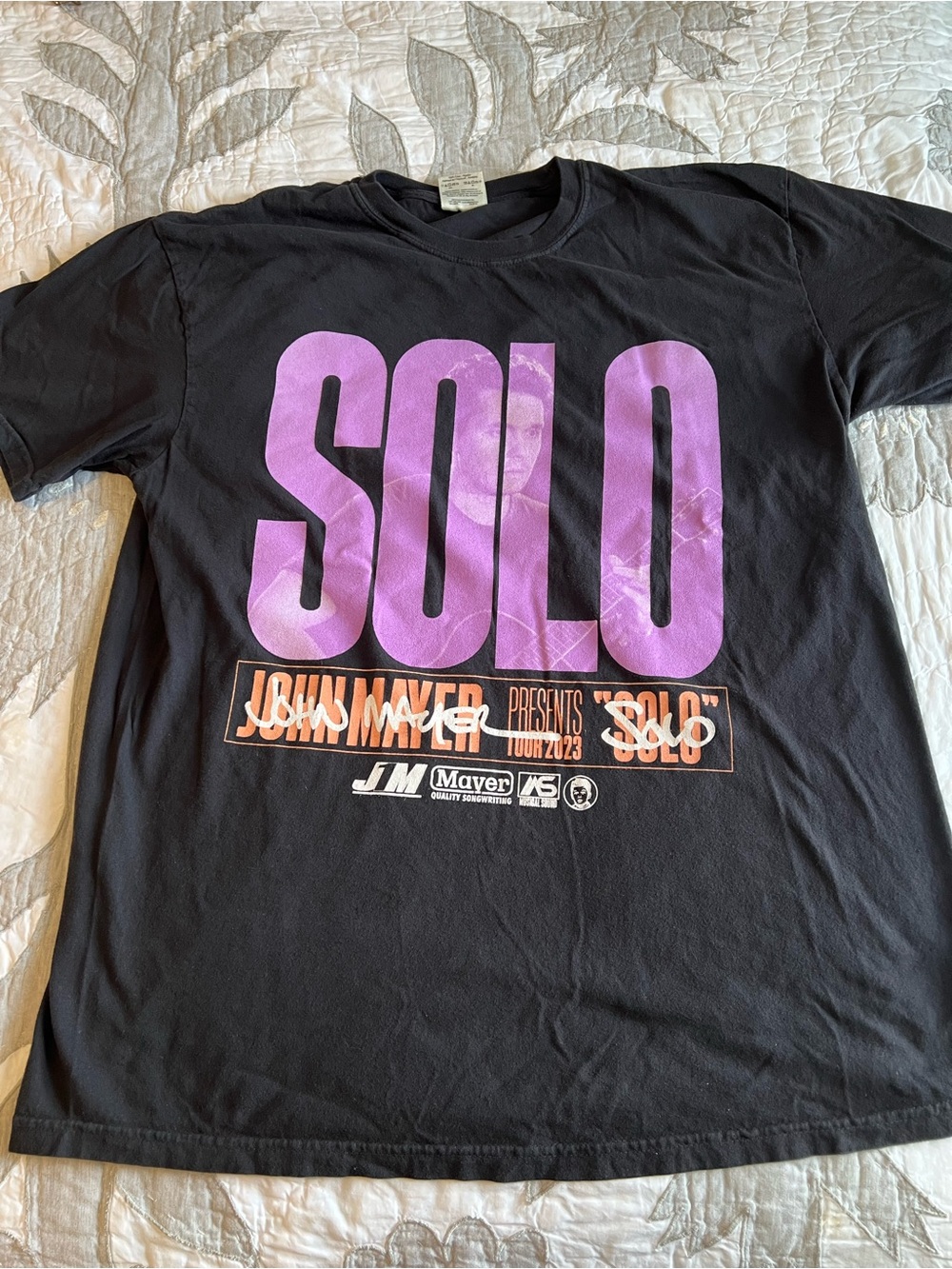 Comfort Colors John Mayer Solo Tour 2023 Black T Shirt Extra Large XL
